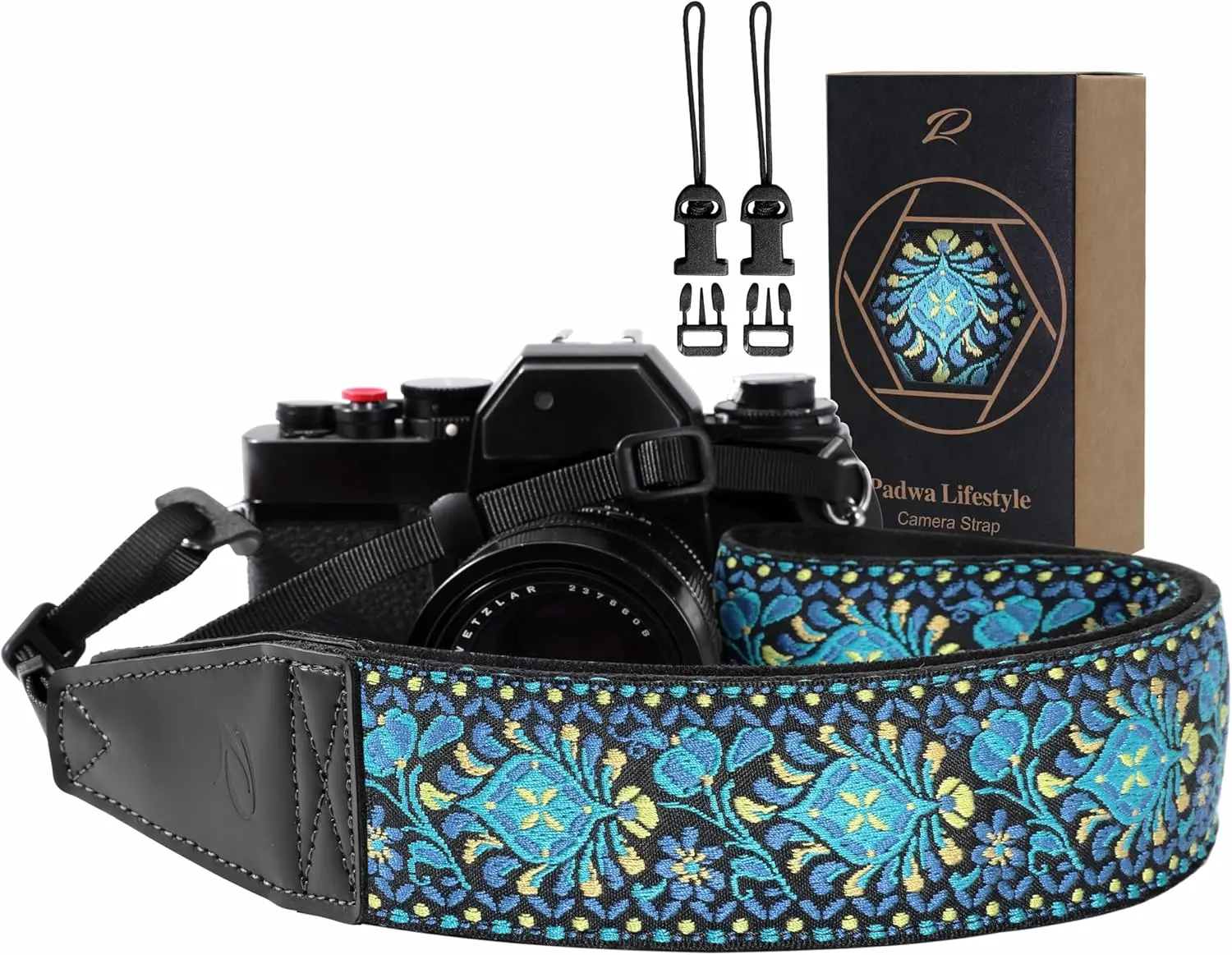 Wide Comfortable Camera Strap - 2" Leather Ends, Adjustable Cotton Weave for All Cameras, Durable Design
Wide Comfortable Camera Strap - 2" Leather Ends, Adjustable Cotton Weave for All Cameras, Durable Design