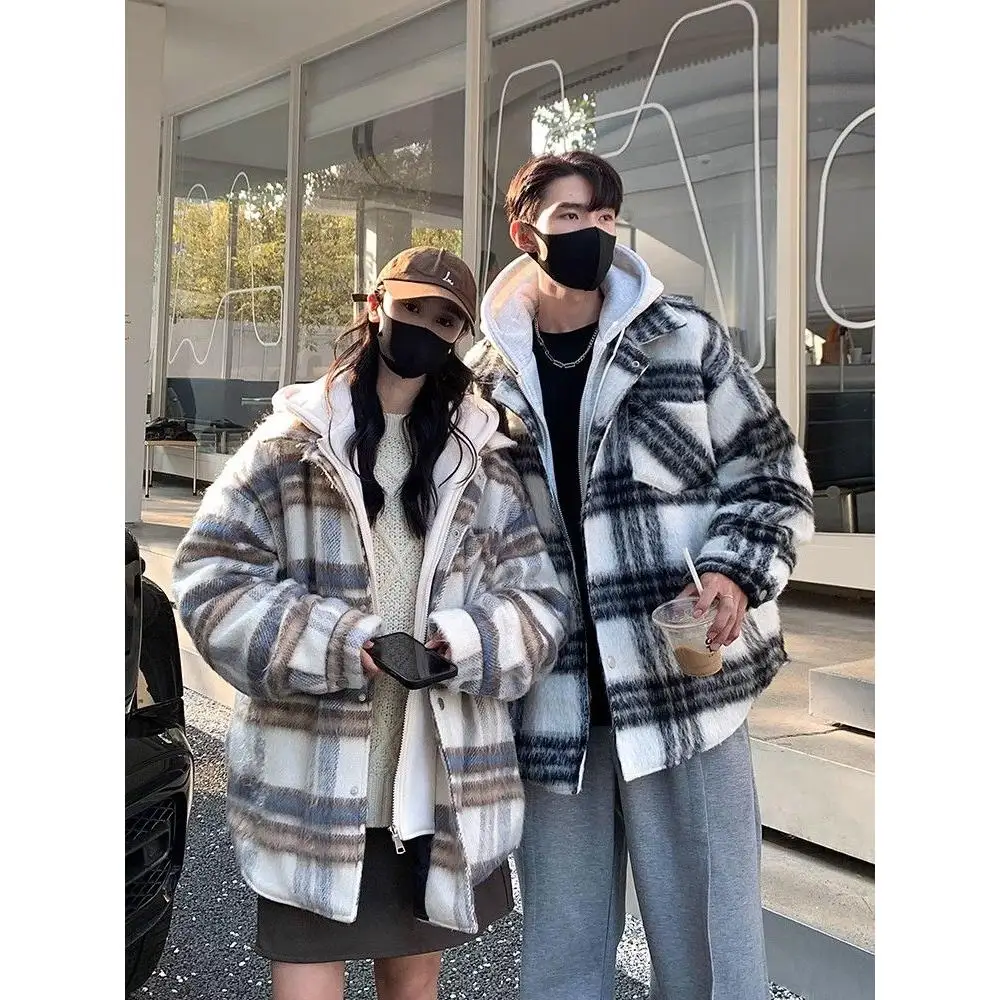 American Style Plaid Thickened Woolen Coat Men's Autumn Winter New Style Retro Cotton Jacket Warmth Youthful Energy Fashion
American Style Plaid Thickened Woolen Coat Men's Autumn Winter New Style Retro Cotton Jacket Warmth Youthful Energy Fashion