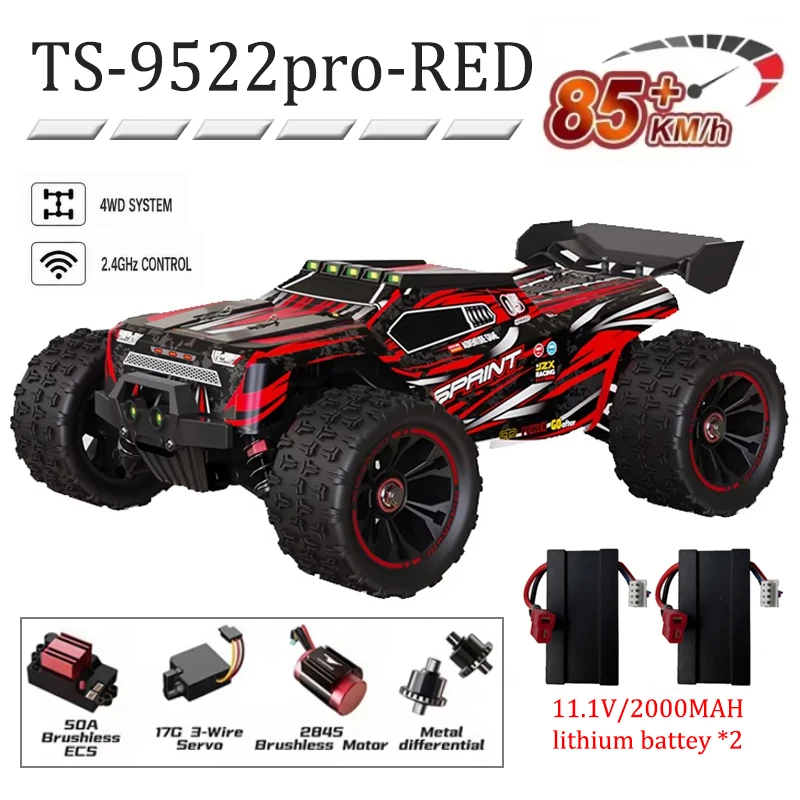 1/16 4WD Brushless RC Truck 85KM/H 3S All Terrain Drift Racing Car Professional Hobby Model VS WLtoys 124017 SG116 MAX
1/16 4WD Brushless RC Truck 85KM/H 3S All Terrain Drift Racing Car Professional Hobby Model VS WLtoys 124017 SG116 MAX