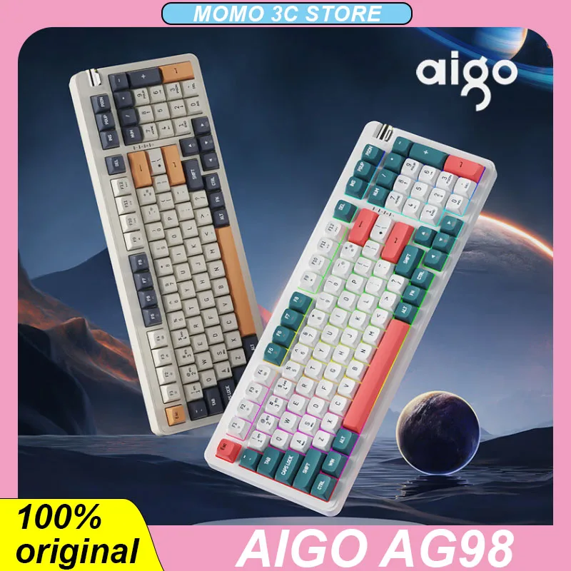 Механическая клавиатура Aigo Ag98, клавиатура с тремя режимами, беспроводная, Bluetooth, функция горячей замены, RGB, с гальваническим покрытием, для игровых компьютеров и ноутбуков
Механическая клавиатура Aigo Ag98, клавиатура с тремя режимами, беспроводная, Bluetooth, функция горячей замены, RGB, с гальваническим покрытием, для игровых компьютеров и ноутбуков