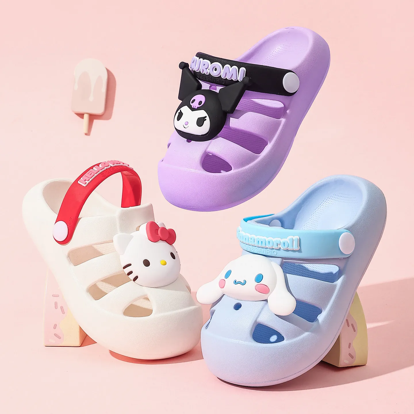 Sanrio Cinnamoroll Kids Slippers New Clogs Slip-On Shoes for Boys Girls Cute Cartoon Non-Slip Summer Bathroom Beach Pool Sandals
Sanrio Cinnamoroll Kids Slippers New Clogs Slip-On Shoes for Boys Girls Cute Cartoon Non-Slip Summer Bathroom Beach Pool Sandals