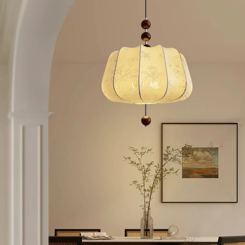 French Wabi Sabi Designer Style Pendant Lights Cloth Art Lampshade Bedroom Living Room Restaurant Home Decoration Pendant Lamps
French Wabi Sabi Designer Style Pendant Lights Cloth Art Lampshade Bedroom Living Room Restaurant Home Decoration Pendant Lamps