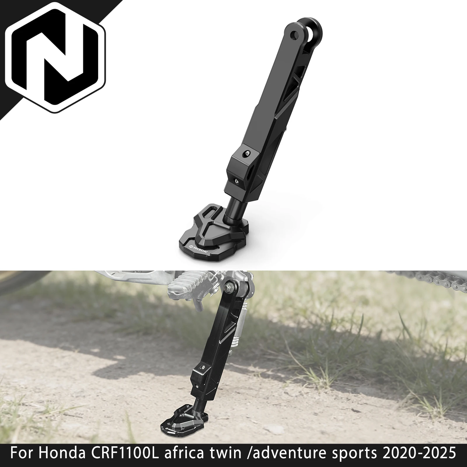 For Honda CRF1100L Africa Twin 2020-2025 2024 NICECNC Adjustable Kickstand Africa Twin CRF1100L Adventure Sport 50530-MKS-E01
For Honda CRF1100L Africa Twin 2020-2025 2024 NICECNC Adjustable Kickstand Africa Twin CRF1100L Adventure Sport 50530-MKS-E01