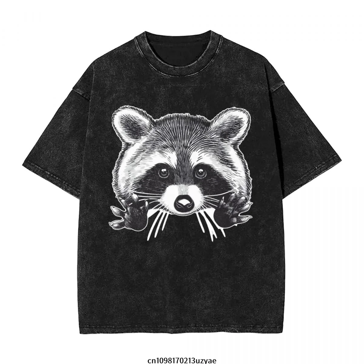 Raccoon Men's Vintage Cotton Short Sleeve T-Shirt Summer Hip Hop Tee shirt
Raccoon Men's Vintage Cotton Short Sleeve T-Shirt Summer Hip Hop Tee shirt