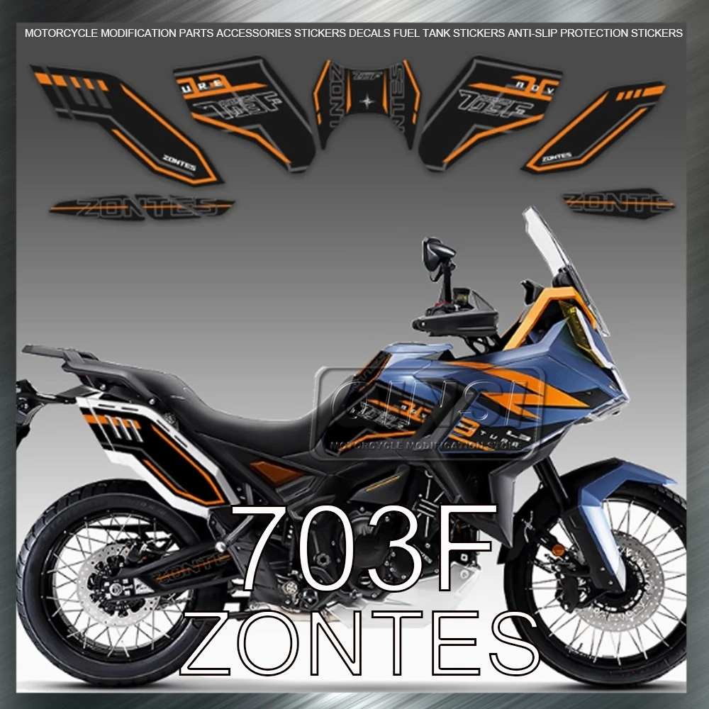 For ZONTES 703F Motorcycle Fuel Tank Stickers Anti-slip Body Protection Stickers Wear-resistant Modified Parts Accessories
For ZONTES 703F Motorcycle Fuel Tank Stickers Anti-slip Body Protection Stickers Wear-resistant Modified Parts Accessories