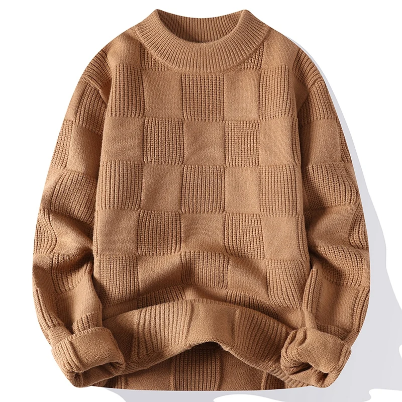 Solid Knit Sweater Men Fashion Streetwear Striped Sweaters Simple Loose O-neck Knitted Pullover New Autumn Long Sleeve Male Top
Solid Knit Sweater Men Fashion Streetwear Striped Sweaters Simple Loose O-neck Knitted Pullover New Autumn Long Sleeve Male Top