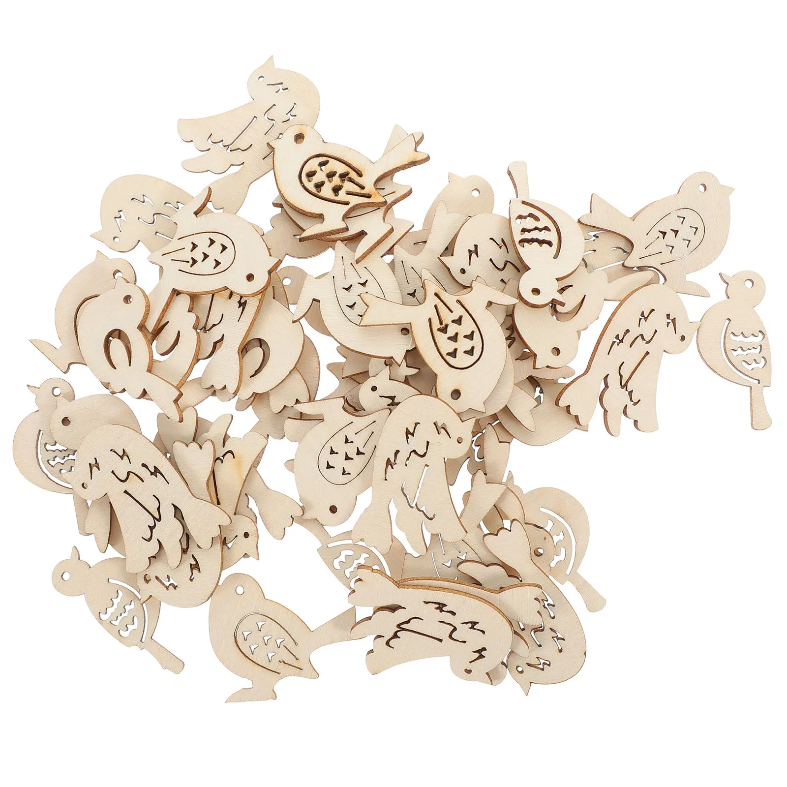 50Pcs Bird Wood Craft Slice Blank DIY Wooden Embellishment Hanging Decor Piece for Scrapbooking Projects DIY Wooden Piece
50Pcs Bird Wood Craft Slice Blank DIY Wooden Embellishment Hanging Decor Piece for Scrapbooking Projects DIY Wooden Piece
