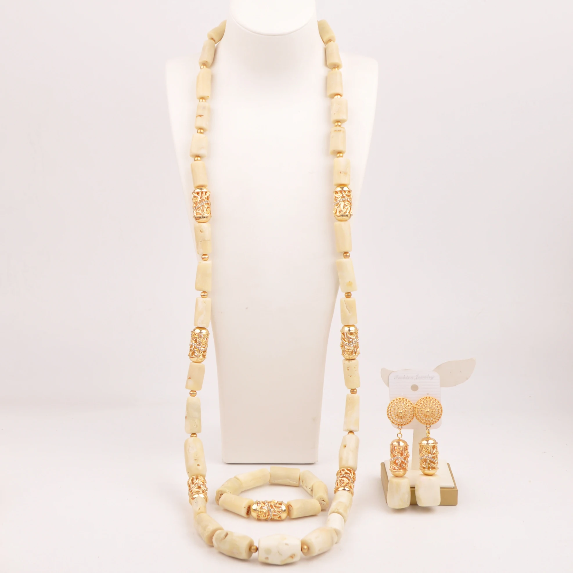 Fashion White Original Coral Jewelry Set for Men Nigerian Wedding African Groom Jewelry Sets
Fashion White Original Coral Jewelry Set for Men Nigerian Wedding African Groom Jewelry Sets