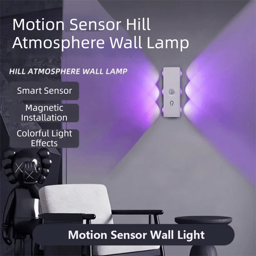 3 colors / RGB Motion Sensor Wall Light Magnetic Dimmable Rechargeable Night Light USB Rechargeable Smart Sensor RGB Wall Lamp
3 colors / RGB Motion Sensor Wall Light Magnetic Dimmable Rechargeable Night Light USB Rechargeable Smart Sensor RGB Wall Lamp
