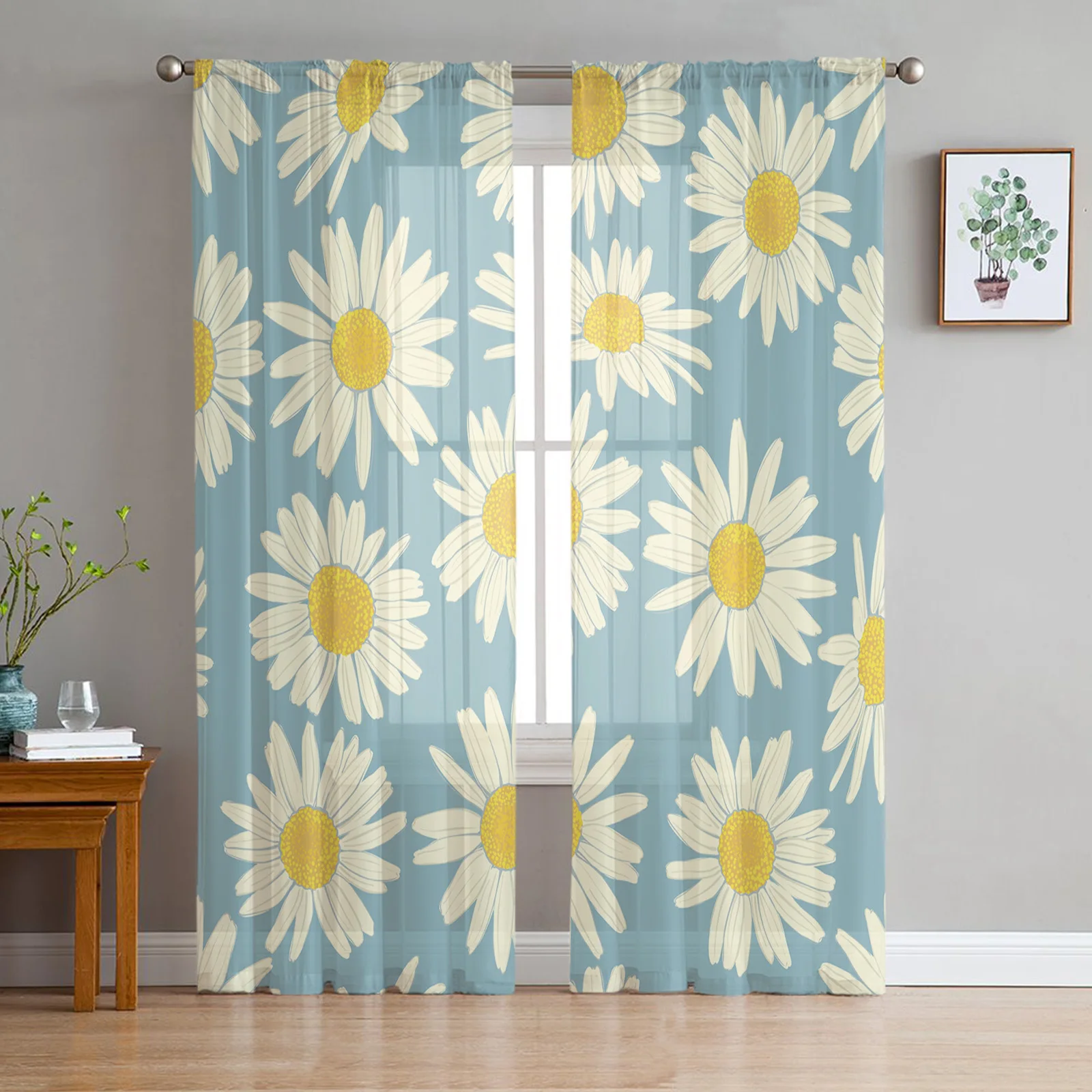 Daisy Hand Drawn Cartoon Tulle Curtains for Living Room Home Decor Window Curtain Bedroom Sheer Curtains Printed Curtains
Daisy Hand Drawn Cartoon Tulle Curtains for Living Room Home Decor Window Curtain Bedroom Sheer Curtains Printed Curtains