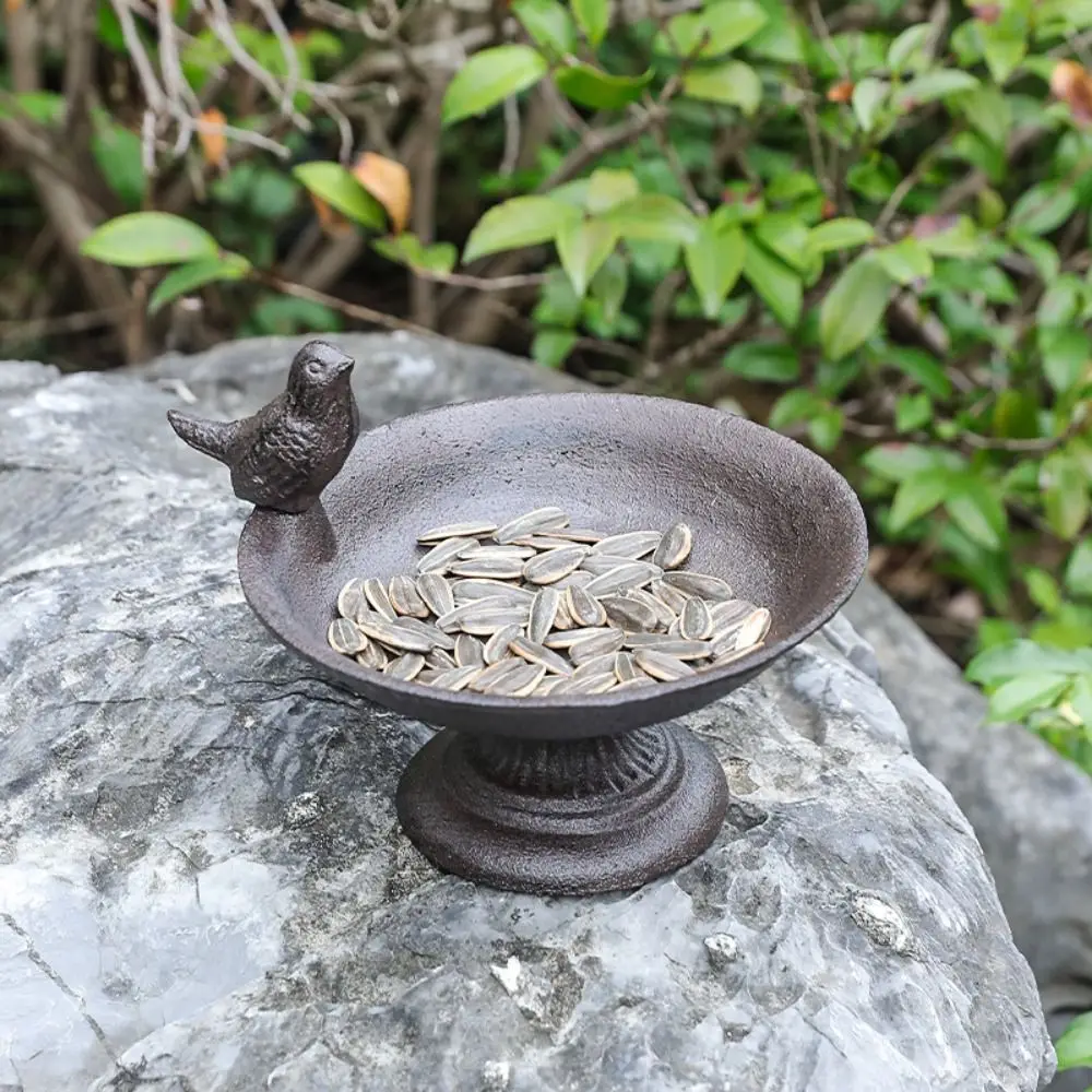 Garden Decoration Cast Iron Petal Bird Feeder Basin Retro Waterproof Bird Bath Nostalgic Art Statue for Bird Lovers
Garden Decoration Cast Iron Petal Bird Feeder Basin Retro Waterproof Bird Bath Nostalgic Art Statue for Bird Lovers