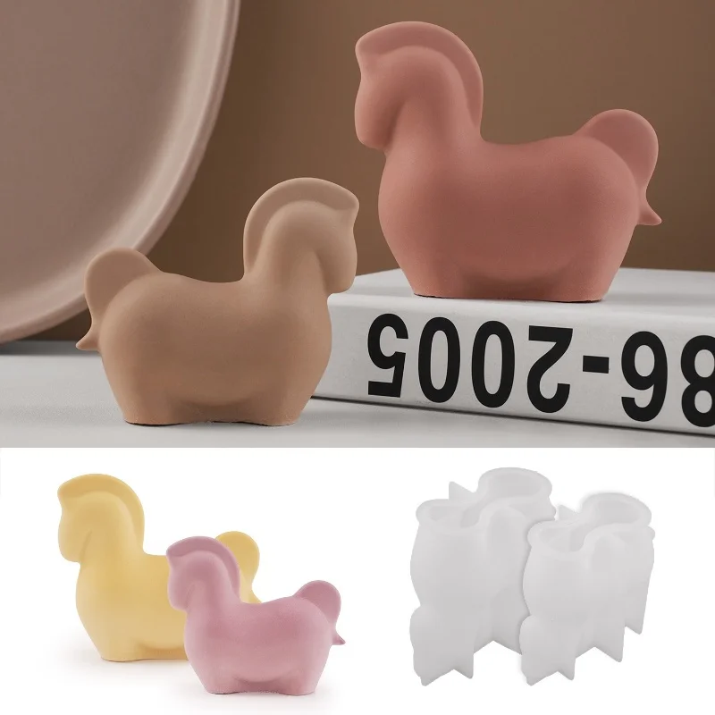 Big horses Pony Candle Silicone Molds DIY Gypsum Aromatherapy Candlestick Decoration European Ornament Resin Mold Crafts Casting
Big horses Pony Candle Silicone Molds DIY Gypsum Aromatherapy Candlestick Decoration European Ornament Resin Mold Crafts Casting