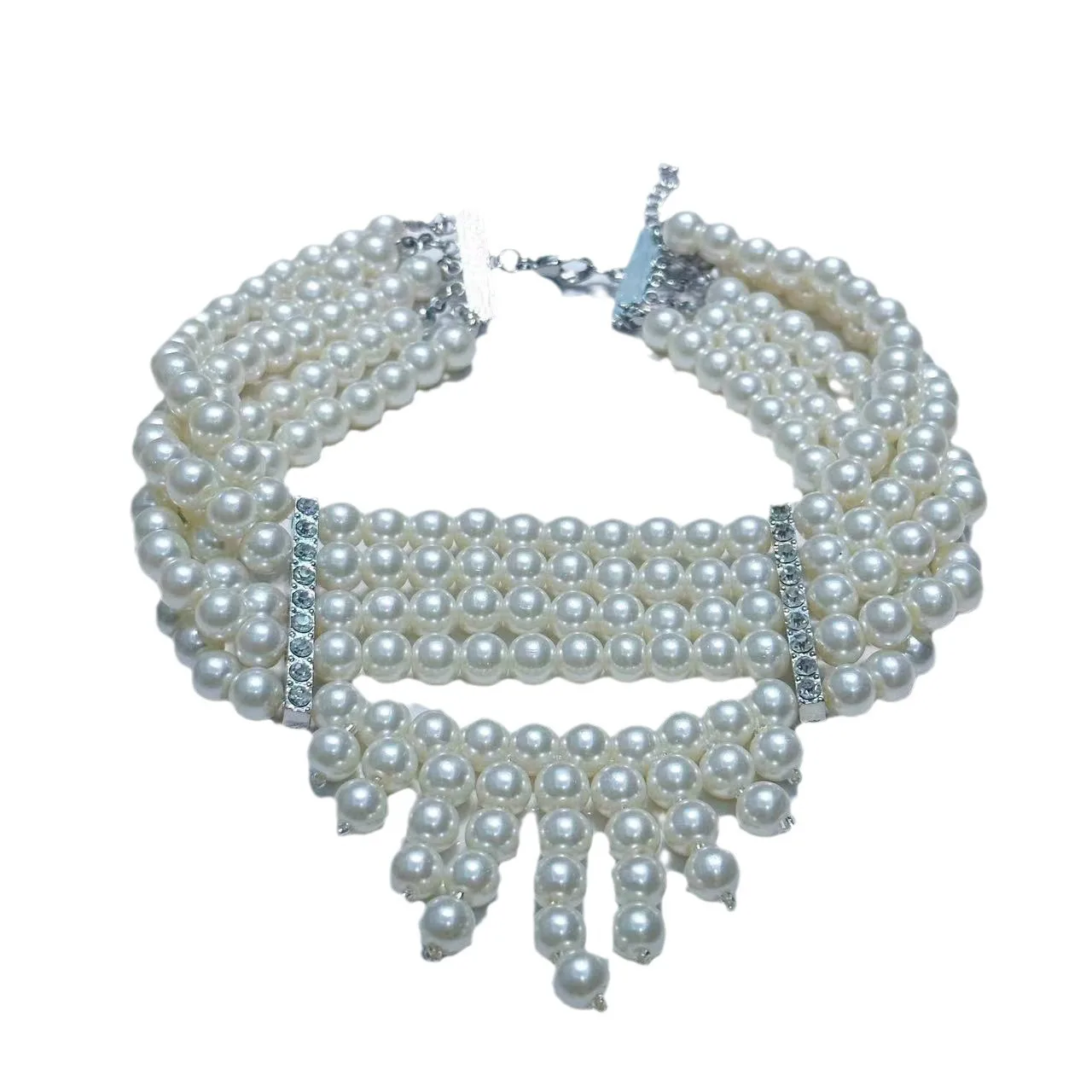 Pearls Strands Layered Necklace for Women,Collarbone Chain Choker Jewelry Accessories
Pearls Strands Layered Necklace for Women,Collarbone Chain Choker Jewelry Accessories