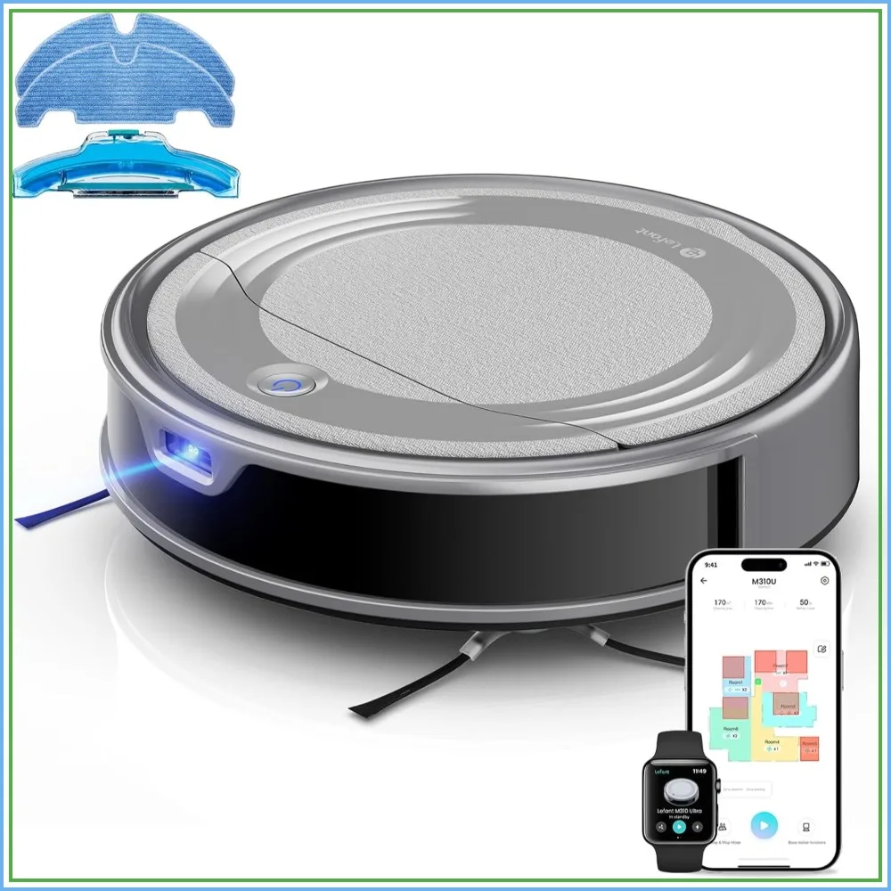 6000Pa Robot Vacuum and Mop, ToF LiDAR Navigation, 170min Runtime, for Pet Hair, Home
6000Pa Robot Vacuum and Mop, ToF LiDAR Navigation, 170min Runtime, for Pet Hair, Home