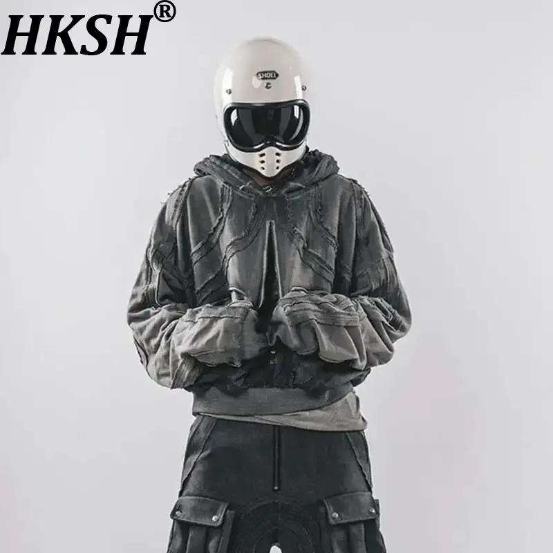 HKSH Autumn Winter Men's Tide Punk Original Geometric Irregular Spliced Sweatshirt Vintage Waste Land Style Edge Hoodies HK2834
HKSH Autumn Winter Men's Tide Punk Original Geometric Irregular Spliced Sweatshirt Vintage Waste Land Style Edge Hoodies HK2834