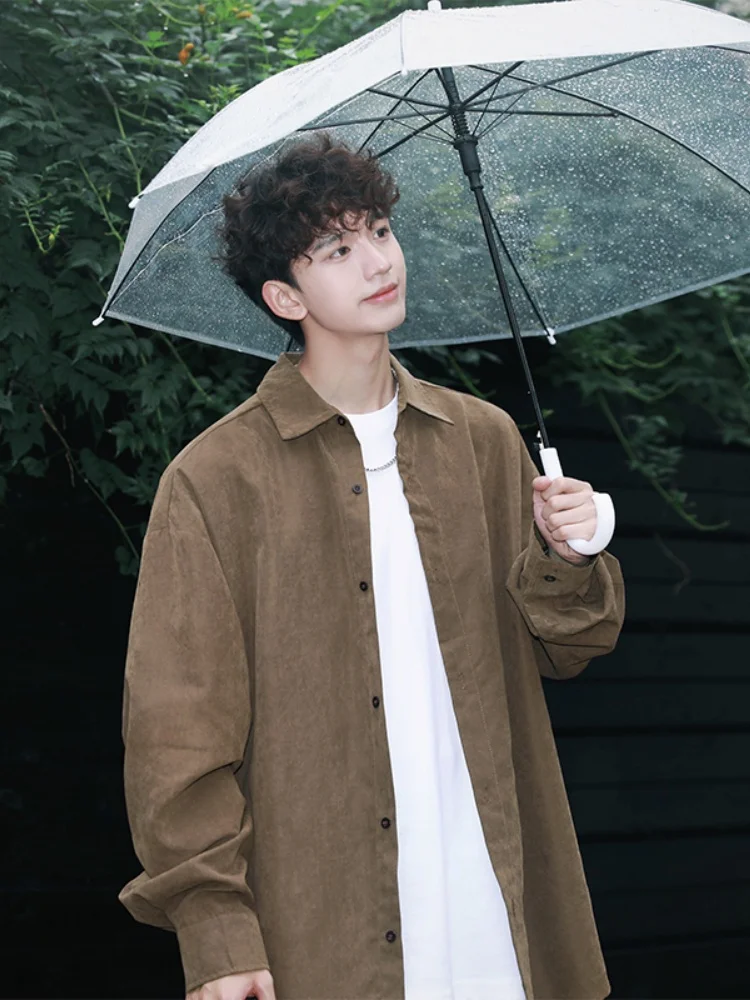 Мужская однотонная рубашка с длинным рукавом в американском стиле, новая весенняя коллекция, свободный крой, на пуговицах, не требует глажки
Мужская однотонная рубашка с длинным рукавом в американском стиле, новая весенняя коллекция, свободный крой, на пуговицах, не требует глажки