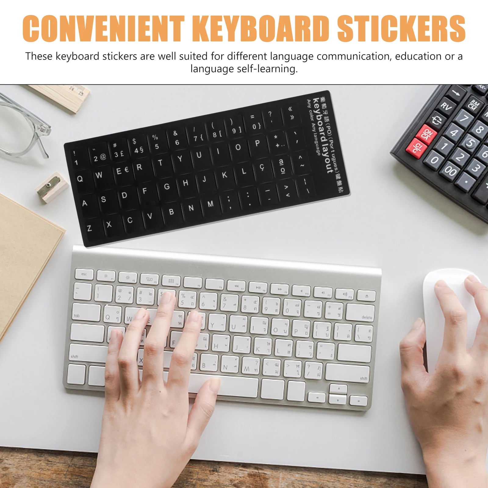 10pcs Keyboard Stickers Laptop Computer Decoration PVC Covers Portuguese Language Replacement Skin Accessories
10pcs Keyboard Stickers Laptop Computer Decoration PVC Covers Portuguese Language Replacement Skin Accessories