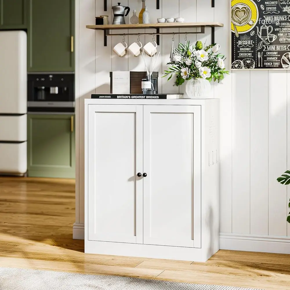 Metal Pantry Cabinet with 2 Adjustable Shelves, Small Kitchen Cupboard Storage Cabinet or Dining Room Living Room Bathroom Oice(
Metal Pantry Cabinet with 2 Adjustable Shelves, Small Kitchen Cupboard Storage Cabinet or Dining Room Living Room Bathroom Oice(