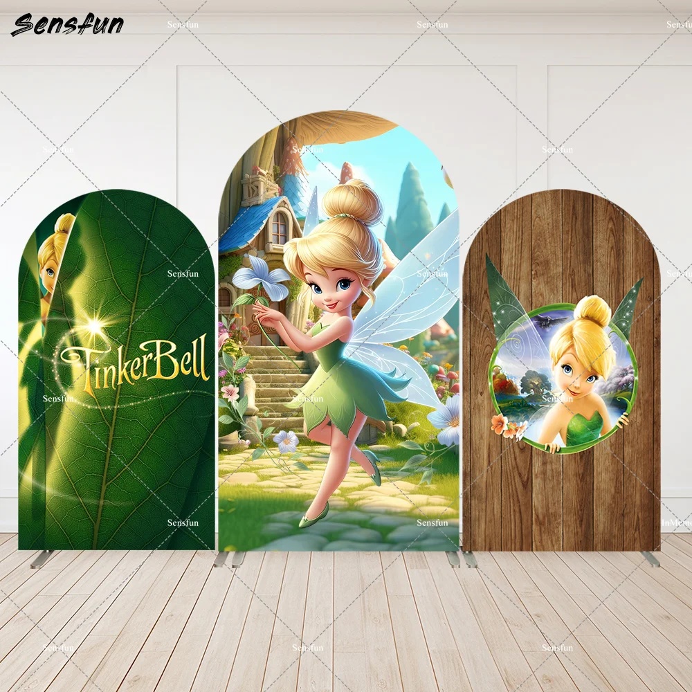 Disney Tinkerbell Arch Wall Backdrop Wood theme Fairy Princess Girls First Birthday Party Arched Cover Baby Shower Banner 2-Side
Disney Tinkerbell Arch Wall Backdrop Wood theme Fairy Princess Girls First Birthday Party Arched Cover Baby Shower Banner 2-Side