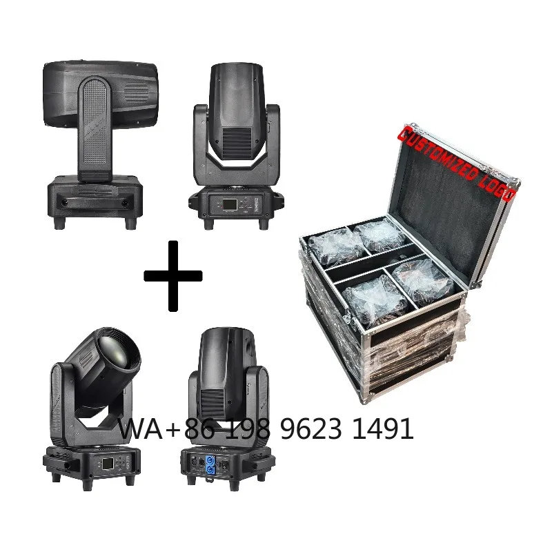 295W 4in1 Beam Moving Head Light 8 16 Prism Stage Lighting Flight Case for Disco Ballroom Party Club Event
295W 4in1 Beam Moving Head Light 8 16 Prism Stage Lighting Flight Case for Disco Ballroom Party Club Event