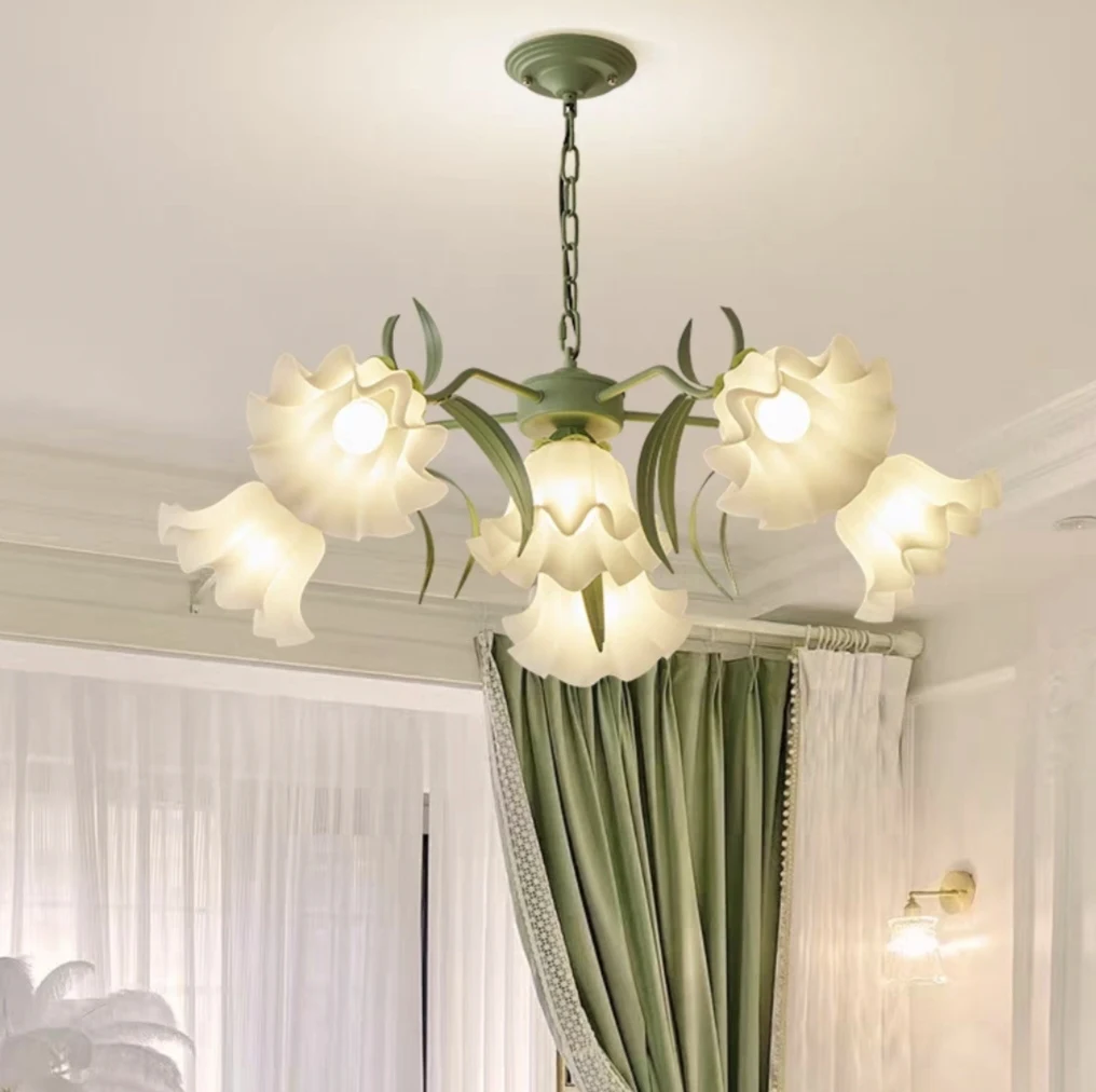 French light luxury living room chandelier cream bellflower modern simple bedroom lamp dining room lamp Pendant light Chandelier
French light luxury living room chandelier cream bellflower modern simple bedroom lamp dining room lamp Pendant light Chandelier