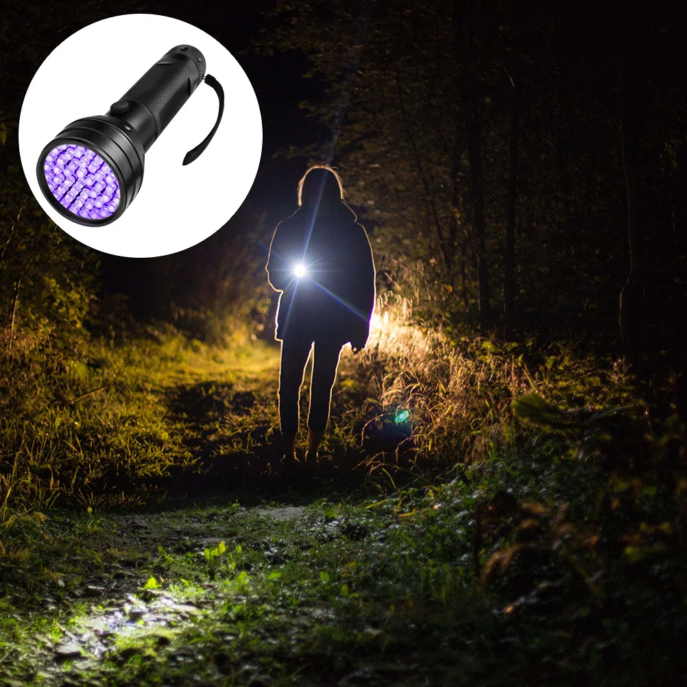 51 LEDs UV Flashlight Black Light Aluminum Alloy Compact Anti Slip Hanging Lanyard Weatherproof Body Stains Detection
51 LEDs UV Flashlight Black Light Aluminum Alloy Compact Anti Slip Hanging Lanyard Weatherproof Body Stains Detection