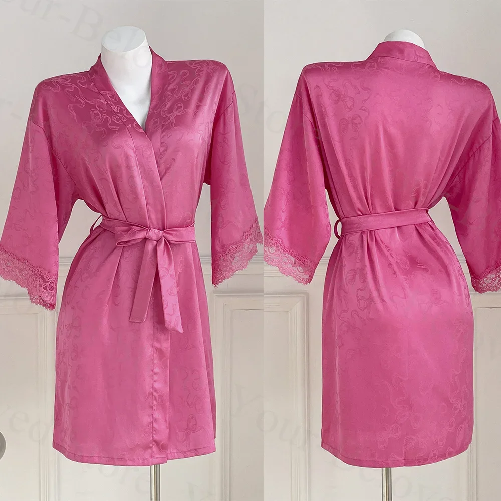 Women Lace Bathrobe Sexy Leopard Print Faux Silk Kimono Summer New Nightgown Short Intimate Lingerie Home Dress Loungewear
Women Lace Bathrobe Sexy Leopard Print Faux Silk Kimono Summer New Nightgown Short Intimate Lingerie Home Dress Loungewear