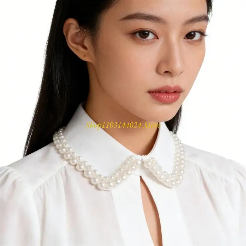 N5KE False Elaborate Pearls Blouse False Collar Jeweled Collar Graceful Art
N5KE False Elaborate Pearls Blouse False Collar Jeweled Collar Graceful Art