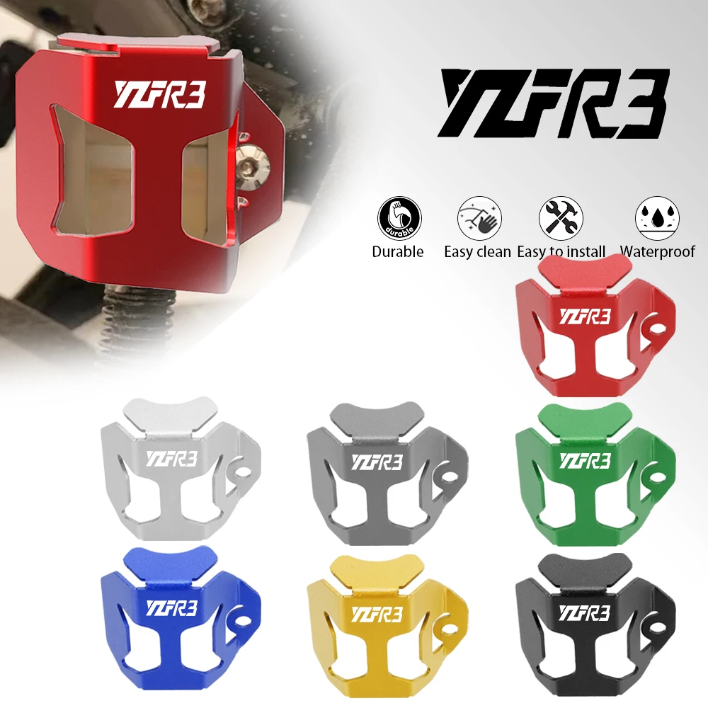 For Yamaha YZF R3 R6 R7 YZF-R3 2006-2021 2022 2023 2024 YZFR3 Motorcycle CNC Rear Brake Fluid Reservoir Guard Cover Protector
For Yamaha YZF R3 R6 R7 YZF-R3 2006-2021 2022 2023 2024 YZFR3 Motorcycle CNC Rear Brake Fluid Reservoir Guard Cover Protector