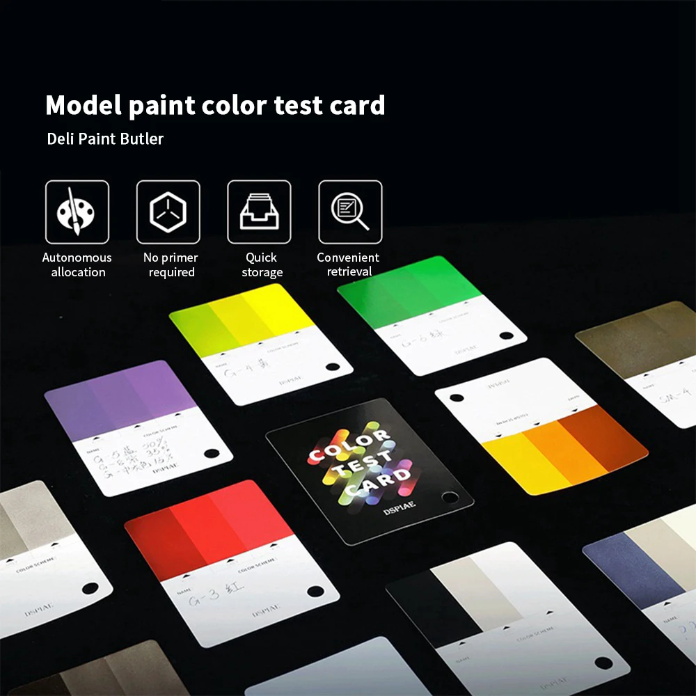 Model Paint Recording Tools Spray Color Test Card Paper Color Card Assembly Model Building Tools For Model Hobby DIY Making
Model Paint Recording Tools Spray Color Test Card Paper Color Card Assembly Model Building Tools For Model Hobby DIY Making