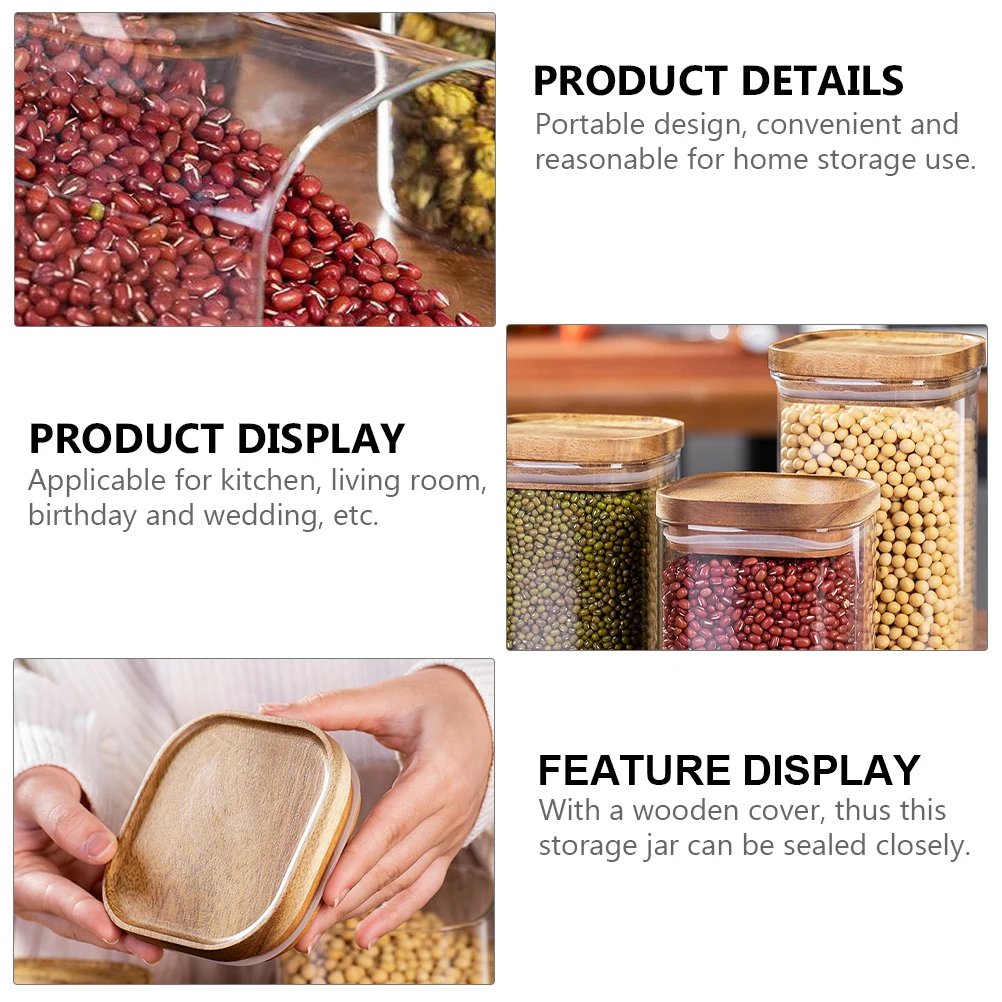Glass Storage Jars Sealed Container for Coffee Snacks Nuts Hygienic Moisture Proof Dust Proof Home Kitchen Storage
Glass Storage Jars Sealed Container for Coffee Snacks Nuts Hygienic Moisture Proof Dust Proof Home Kitchen Storage