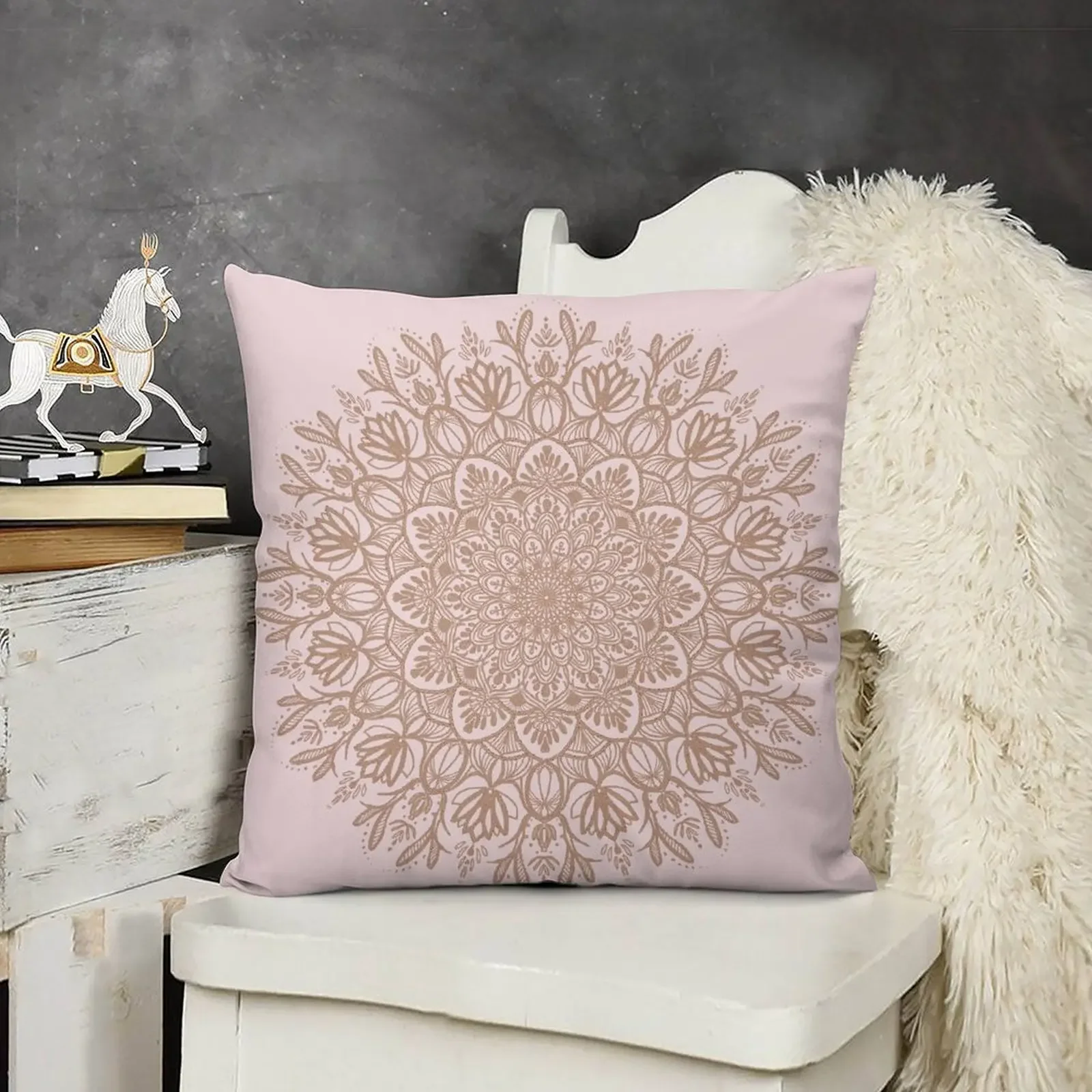 Rose Gold Beige Mandala Throw Pillow Sofa Cushions Covers christmas supplies christmas decorations 2025 pillow
Rose Gold Beige Mandala Throw Pillow Sofa Cushions Covers christmas supplies christmas decorations 2025 pillow