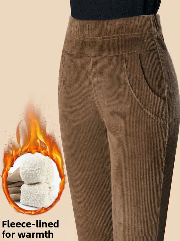 Women's Corduroy Pants High Waist Straight Leg Harlan Style Fleece Lined Autumn Winter Fashion plus Size Casual Trousers
Women's Corduroy Pants High Waist Straight Leg Harlan Style Fleece Lined Autumn Winter Fashion plus Size Casual Trousers