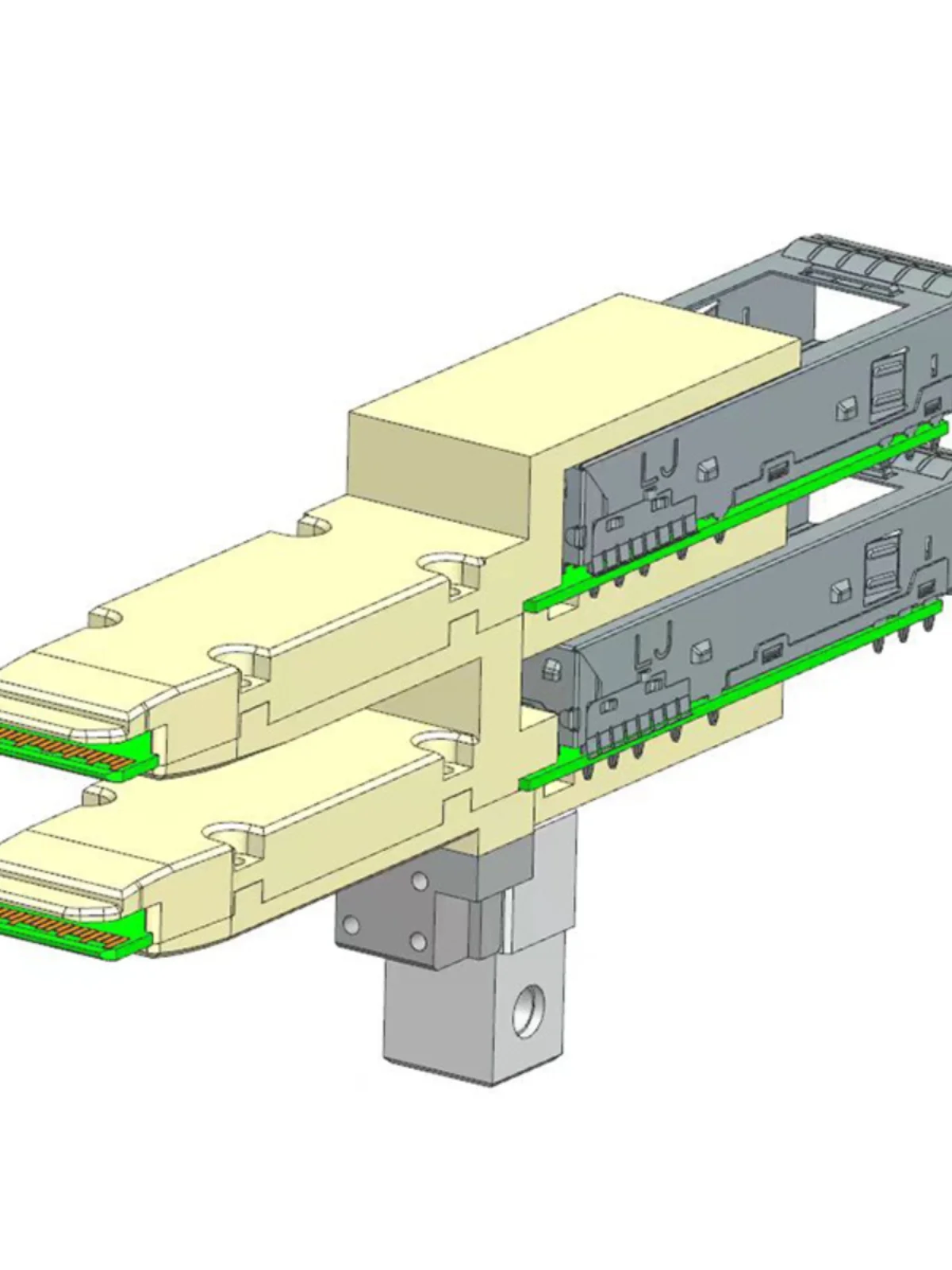 Гибкий вставной разъем, высокий срок службы, высокая сквозная скорость, быстрая разборка и быстросменный тестовый разъем QSFP
Гибкий вставной разъем, высокий срок службы, высокая сквозная скорость, быстрая разборка и быстросменный тестовый разъем QSFP