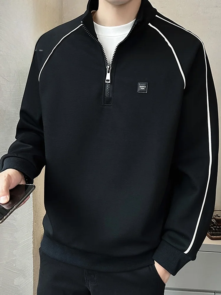 Мужская толстовка на молнии с воротником-стойкой, весна 2026, новая коллекция, однотонная, повседневная, с длинным рукавом, свободного кроя, из хлопка, не мнется
Мужская толстовка на молнии с воротником-стойкой, весна 2026, новая коллекция, однотонная, повседневная, с длинным рукавом, свободного кроя, из хлопка, не мнется