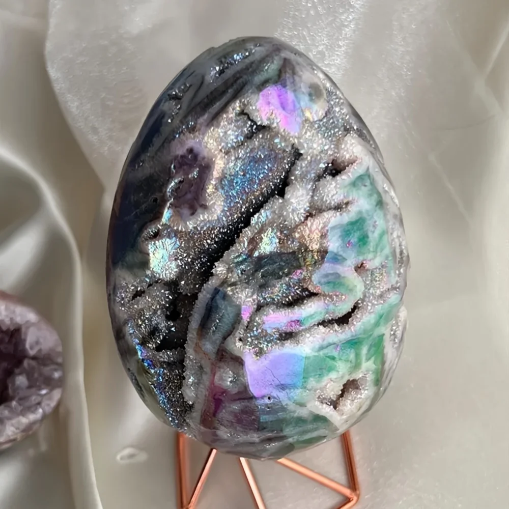 1pc Sphalerite Crystal Egg, Polished Stone Home Decor for Easter, Halloween, Thanksgiving, Crystal Display Cases and Collections
1pc Sphalerite Crystal Egg, Polished Stone Home Decor for Easter, Halloween, Thanksgiving, Crystal Display Cases and Collections