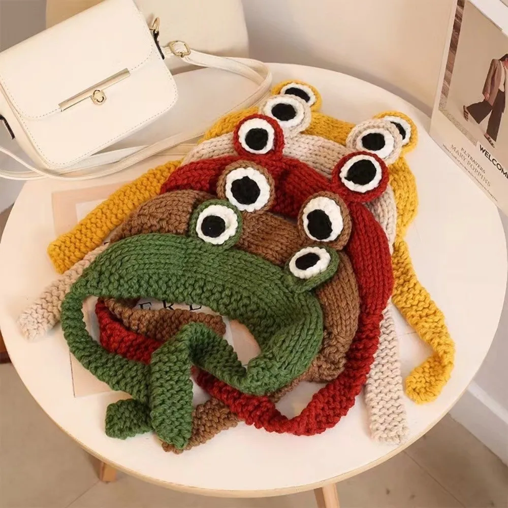 Ladies Fashion Cute Knitted Frog Hat Knitted Korean Style Women Beanie Hat Warm Warm Hat Cap Photography Prop
Ladies Fashion Cute Knitted Frog Hat Knitted Korean Style Women Beanie Hat Warm Warm Hat Cap Photography Prop