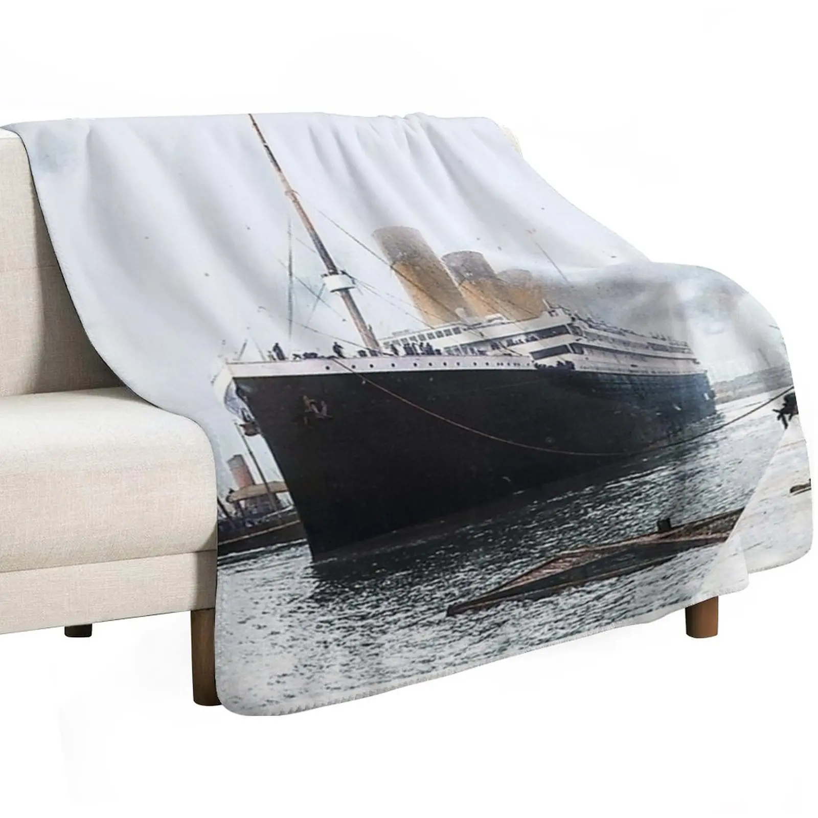 Titanic prepares to leave port, 1912 Throw Blanket blankets ands Blankets For Baby Sofas Beach Blankets
Titanic prepares to leave port, 1912 Throw Blanket blankets ands Blankets For Baby Sofas Beach Blankets