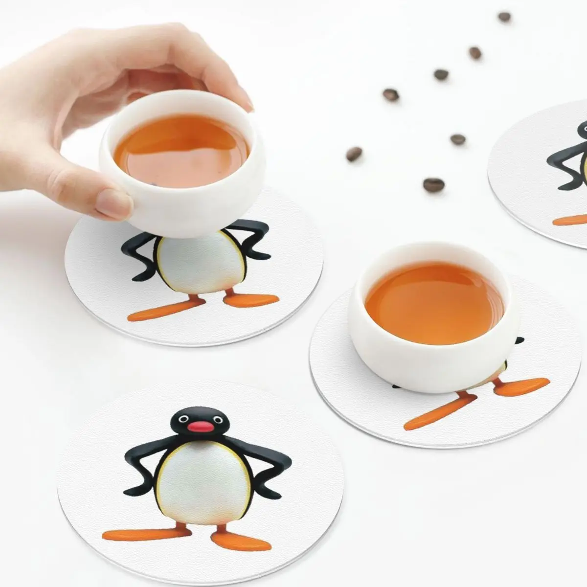 Pingu! Coasters Leather Placemats Waterproof Insulation Coffee Mats For Home Kitchen Dining Pads Set of 4
Pingu! Coasters Leather Placemats Waterproof Insulation Coffee Mats For Home Kitchen Dining Pads Set of 4