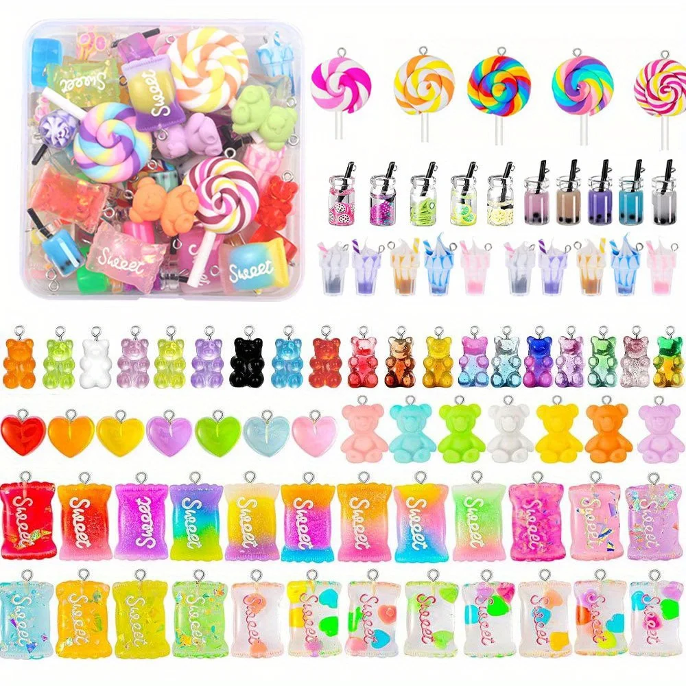 3/50pcs Multi-color Resin Pendant, Jewelry Making Set, Used for DIY Ankle Chains, Bracelets, Earrings, Jewelry Accessories
3/50pcs Multi-color Resin Pendant, Jewelry Making Set, Used for DIY Ankle Chains, Bracelets, Earrings, Jewelry Accessories