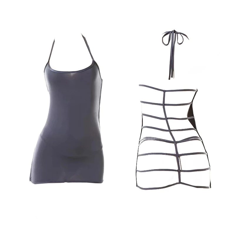 Women Lingerie Set Sexy Halter Sleepwear Strap Backless Mesh Dress Nightgown
Women Lingerie Set Sexy Halter Sleepwear Strap Backless Mesh Dress Nightgown