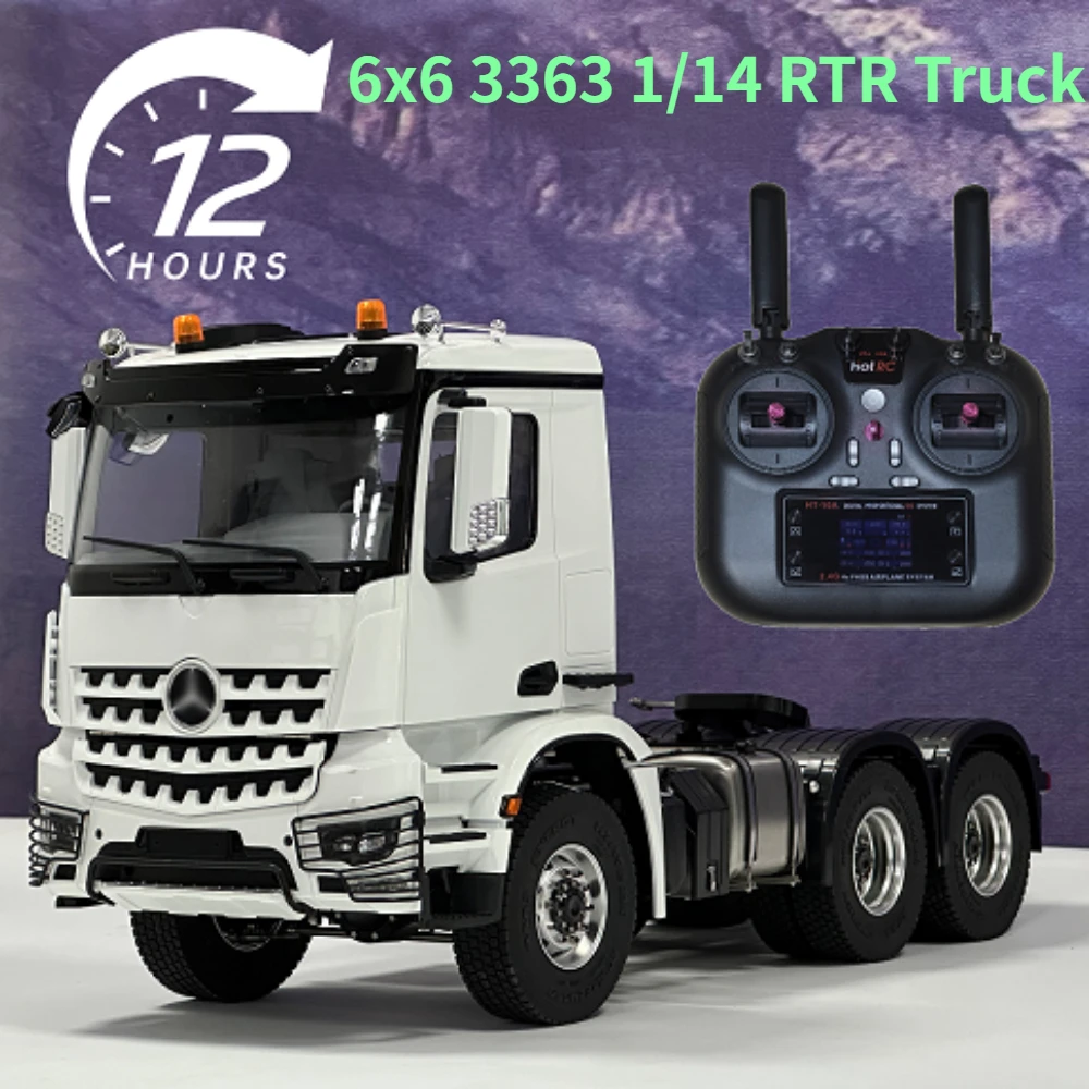 3363 6x6 Trailer Tractor with Rotating Lights, Sound and Lighting System for Mercedes 1/14 Rc Engineering RC Model Toy
3363 6x6 Trailer Tractor with Rotating Lights, Sound and Lighting System for Mercedes 1/14 Rc Engineering RC Model Toy