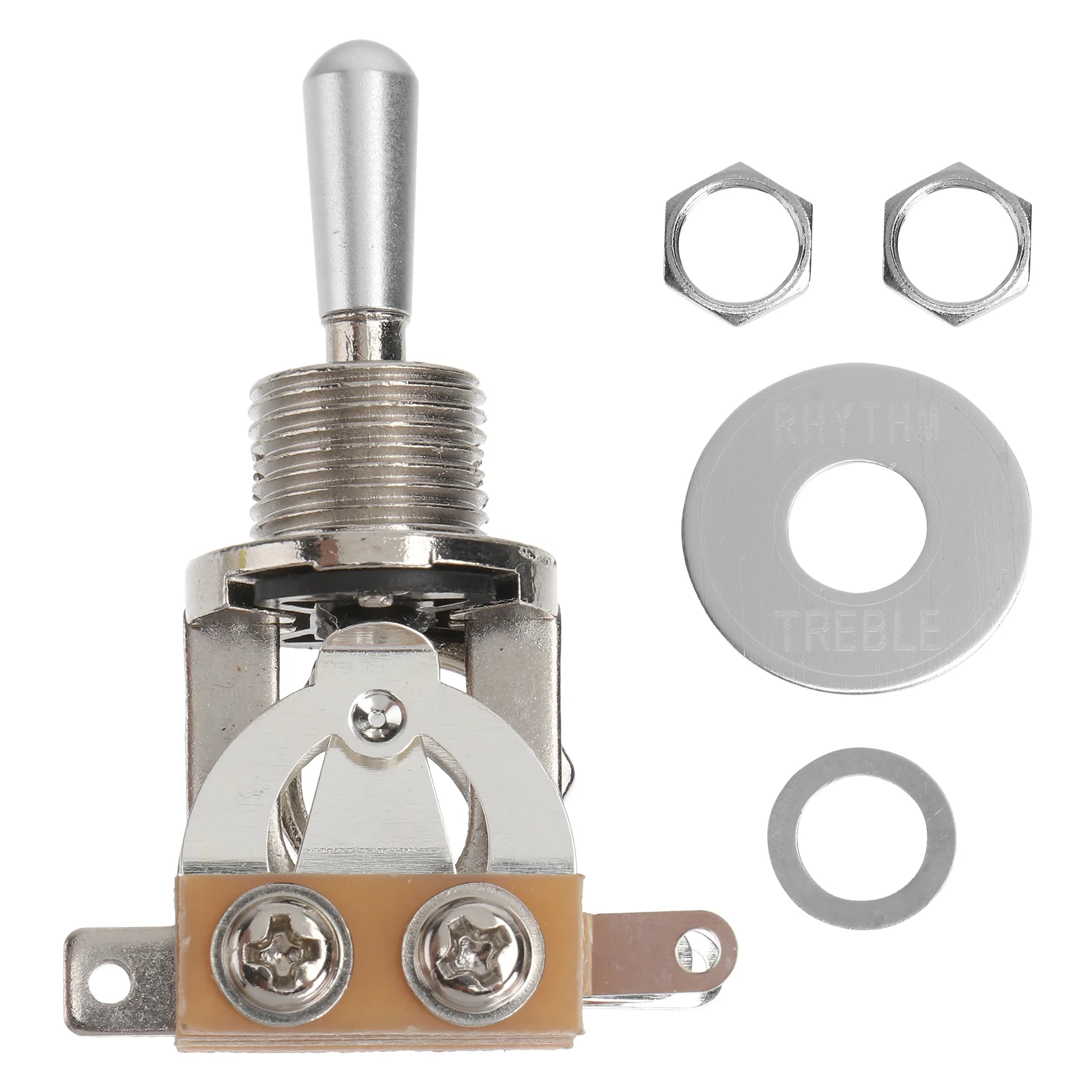 GN119 3 Way Toggle Pickup Selector with Treble Washer Ring for Electric Guitar (Silver) toggle for guitar
GN119 3 Way Toggle Pickup Selector with Treble Washer Ring for Electric Guitar (Silver) toggle for guitar