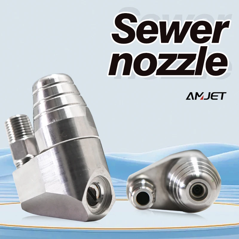 AMJET 300bar16lpm Sewer Nozzle Turbine Backjet High Pressure Nozzle Tree Root Cutting Nozzle for Drain Jetting
AMJET 300bar16lpm Sewer Nozzle Turbine Backjet High Pressure Nozzle Tree Root Cutting Nozzle for Drain Jetting