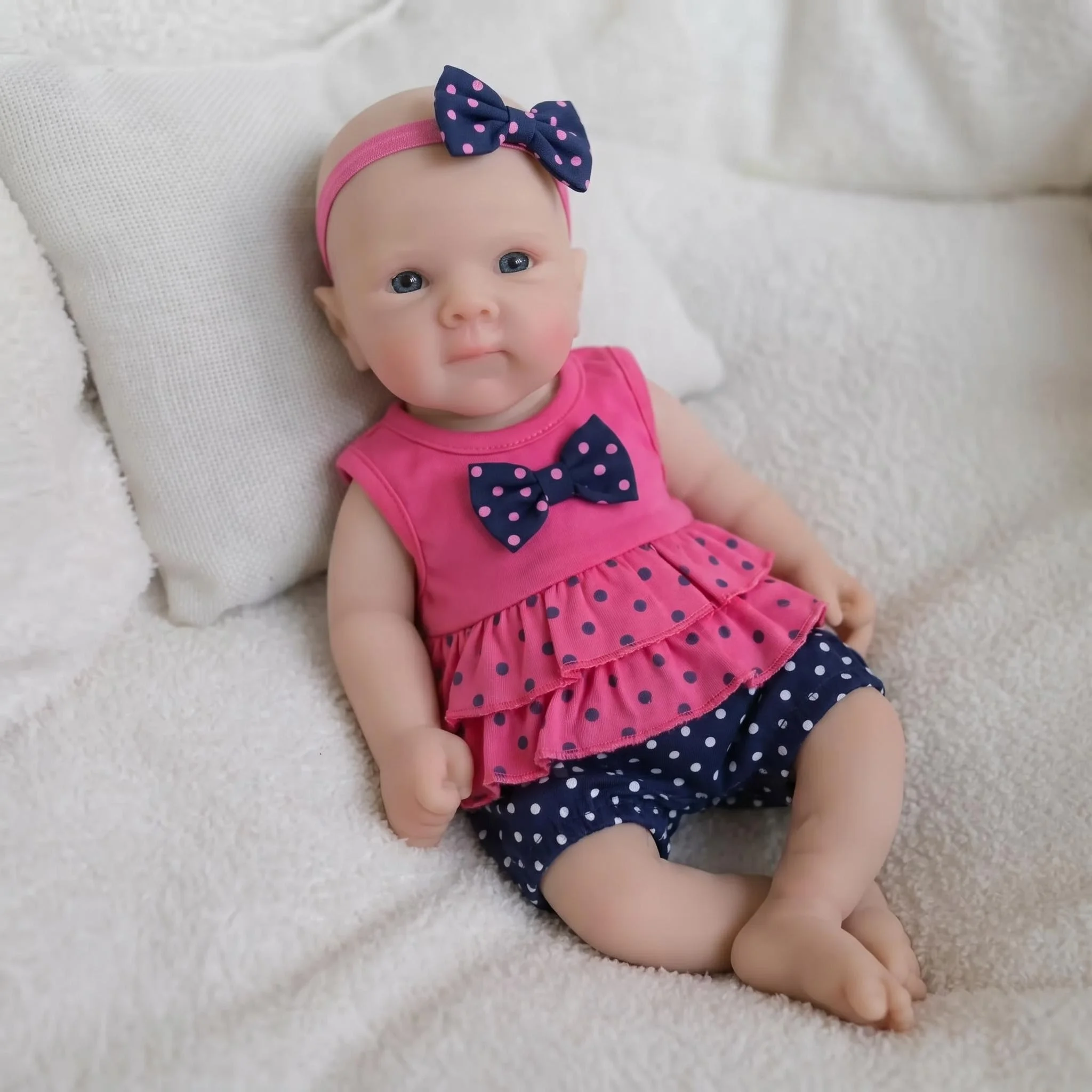 NPK 12inch Bettie Squishy Elastic Platinum Silicone Baby Doll Soft Solid Weighted Doll for Girls Approximately 1.1KG
NPK 12inch Bettie Squishy Elastic Platinum Silicone Baby Doll Soft Solid Weighted Doll for Girls Approximately 1.1KG