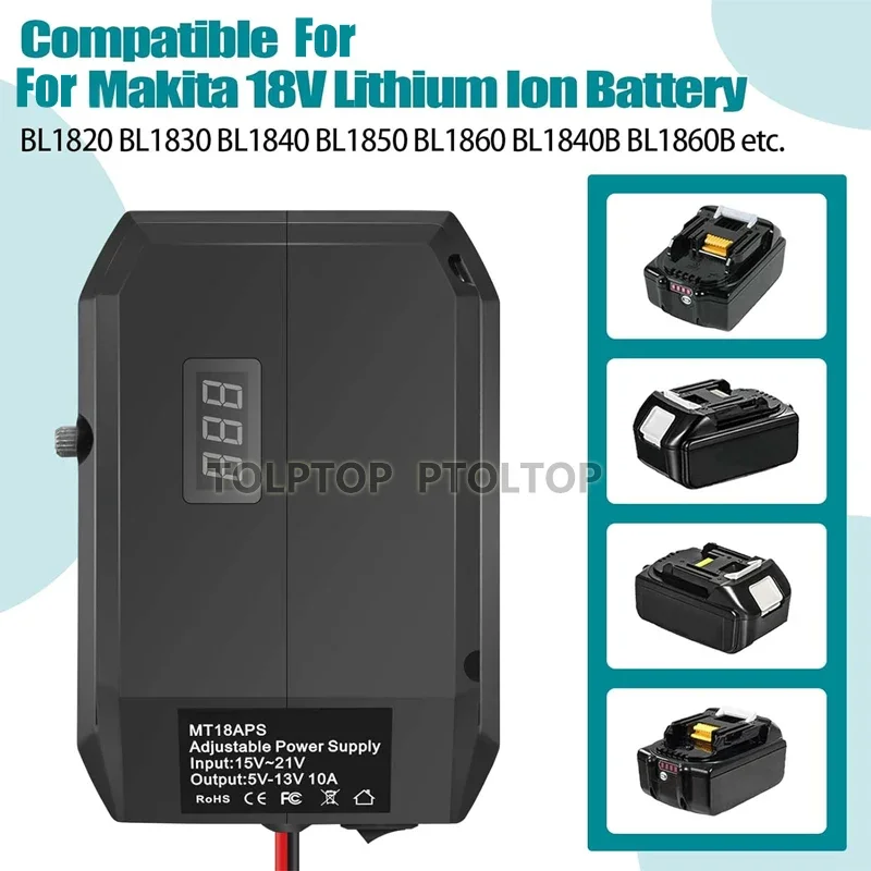 18V to 12V Step Down Converter for Makita 18V Battery Adapter Cigarette Lighter Adapter Power Wheel Adapter Car Refrigerator
18V to 12V Step Down Converter for Makita 18V Battery Adapter Cigarette Lighter Adapter Power Wheel Adapter Car Refrigerator