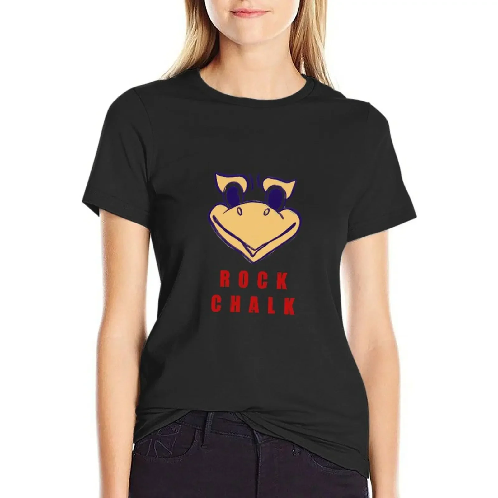 Rock Chalk Jayhawk - KU T-Shirt Short sleeve tee graphics shirts graphic tees new edition cute t-shirts for Women
Rock Chalk Jayhawk - KU T-Shirt Short sleeve tee graphics shirts graphic tees new edition cute t-shirts for Women
