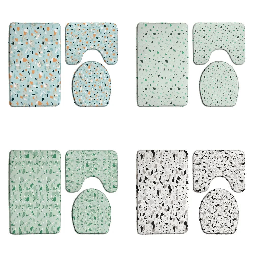 3Pcs Green Terrazzo Bath Mat Set Luxury Marble Modern Art Home Doormat Bathroom Decor Door Rug Carpet Anti-Slip Toilet Lid Cover
3Pcs Green Terrazzo Bath Mat Set Luxury Marble Modern Art Home Doormat Bathroom Decor Door Rug Carpet Anti-Slip Toilet Lid Cover