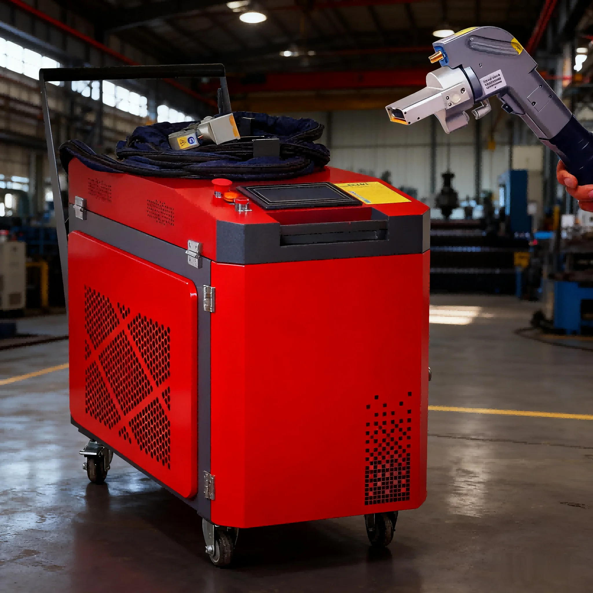 200W Pulse Laser Cleaning Machine Handheld Backpack Fiber Laser for Rust Paint Oil Oxide Removal Stainless Steel New
200W Pulse Laser Cleaning Machine Handheld Backpack Fiber Laser for Rust Paint Oil Oxide Removal Stainless Steel New