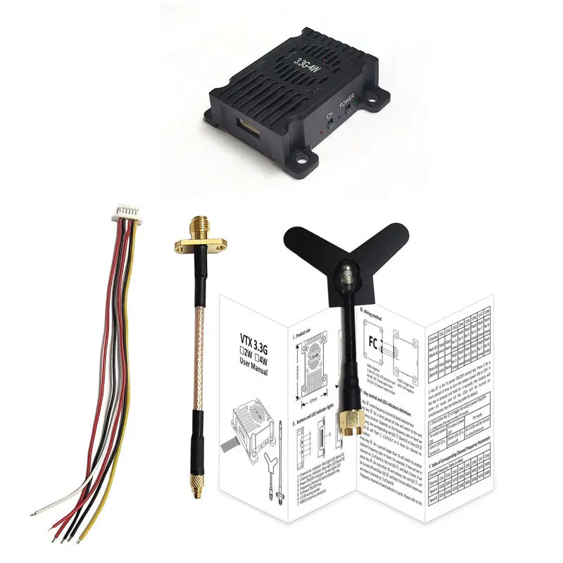 VTX Image Transmission Transmitter VRX Receiver FPV Traverse Drone Camera Module Image Transmission 3.3G 4W FPV accessories
VTX Image Transmission Transmitter VRX Receiver FPV Traverse Drone Camera Module Image Transmission 3.3G 4W FPV accessories